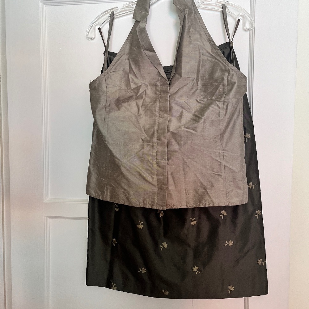 Silk skirt and top